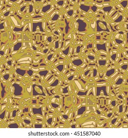 Chaotic ornaments - vector seamless pattern