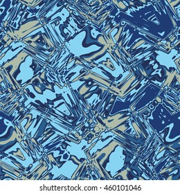 Chaotic ornaments - vector seamless pattern