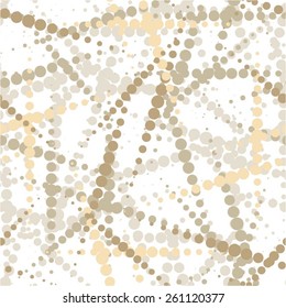 Chaotic pattern of dots seamless vector background.