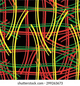 Chaotic pattern mesh, curve, seamless vector background.