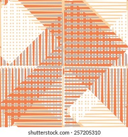 Chaotic pattern of stripes seamless vector background.
