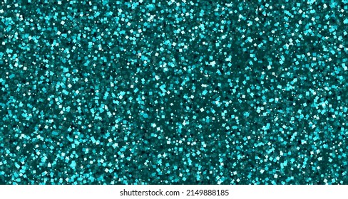 Chaotic quadrangles vector. Vivid teal turquoise aquamarine square particles geometric confetti. Summer background.
