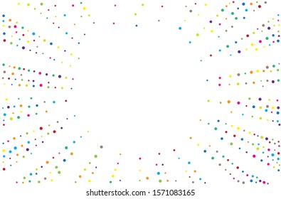 Chaotic random confetti explosion background.