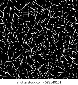 Chaotic random scattered shapes. Abstract geometric pattern