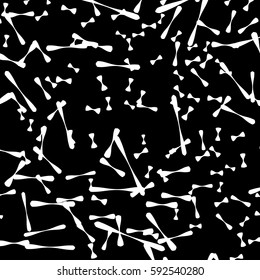 Chaotic random scattered shapes. Abstract geometric pattern