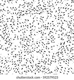 Chaotic random scattered shapes. Abstract geometric pattern
