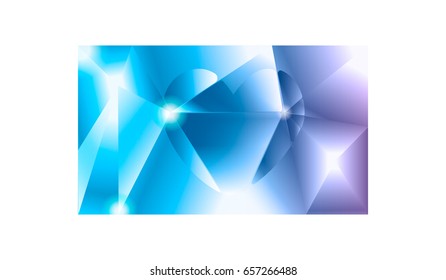 Chaotic reflections in gem stone background