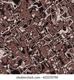 Chaotic sci-fi ornaments - vector seamless pattern