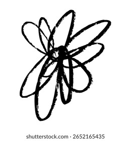 Linhas caóticas de rabiscos com arame emaranhado e padrões rabiscados. Rabiscos confusos desenhados à mão criando um efeito abstrato esboçado. Ilustração de vetor plano isolada em fundo branco.