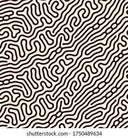 Chaotic seamless pattern. Maze abstract organic background. Vector illustration.