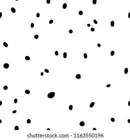 Chaotic small black dots pattern/ Seamless abstract background