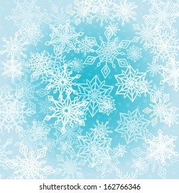 Chaotic Snowflakes. Snowflakes Background, snowflakes vector. White snowflakes, snowflake shape, snowflake banner. Complex snowflake. Christmas snowflakes, different snowflakes. Snowflake greeting.