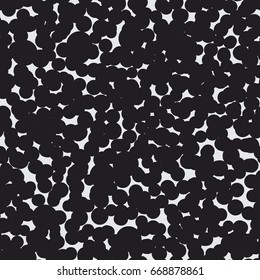 Chaotic spots and circles seamless vector pattern. Speckled background and dots texture for print, textile, fabric, wallpaper, card, poster, home decor, packaging, wrapping.