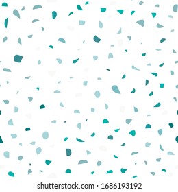 chaotic spots multicolored abstraction design, speckled seamless white background. terrazzo flooring texture. colored blue spots Pattern, abstract spots 