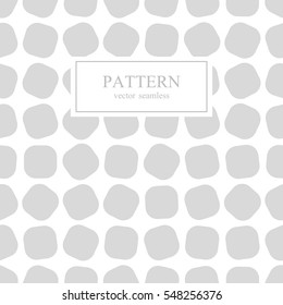 Chaotic square seamless geometric pattern.White and gray background.