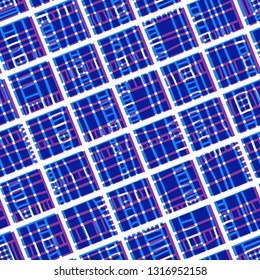 chaotic striped squares. optical overlay effect. seamless pattern