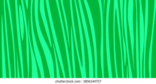 Chaotic uneven stripes abstract pattern. Zebra pattern in abstract style in green. Digital paper, textile print, web design, wallpapers, wrapping paper. Abstract vector background.