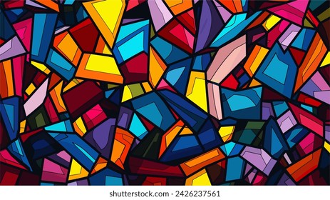 Chaotic and unpredictable polygon pattern