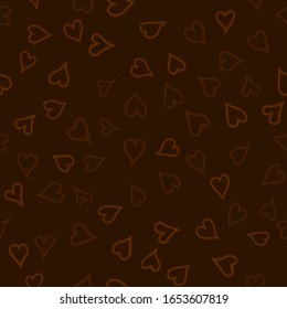 caótico patrón de doodle de colores vectoriales impecables - para el día de San Valentín