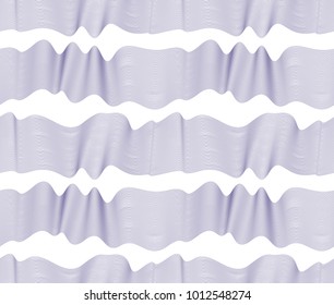 Chaotic waves seamless pattern, vector curve lines abstract repeat tiling background, blue color rhythmic waves.