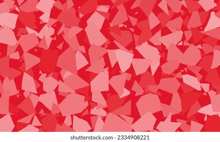 chaotically scattered patches. background of red and pink cut pieces. marble texture. cover. horizontal wallpaper.