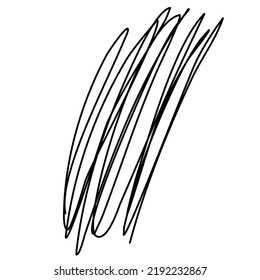 Chaotically tangled line. Unravels chaos and mess difficult situation. Psychotherapy concept of solving problems is easy. One continuous line drawing. Hand drawn vector illustrations isolated