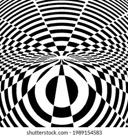 chaotically twisted along an oval trajectory of lines 