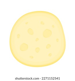 Chapati on white background. Indian food vector. Indian food Nan. illustration of indian food on a white background.