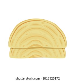 Chapati vector. Chapati on white background.
