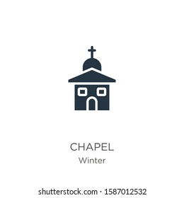 Chapel icon vector. Trendy flat chapel icon from winter collection isolated on white background. Vector illustration can be used for web and mobile graphic design, logo, eps10