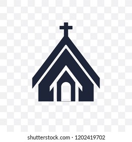 Chapel transparent icon. Chapel symbol design from Winter collection. Simple element vector illustration on transparent background.