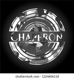 Chaperon grey camo emblem