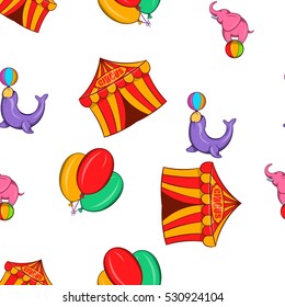 Chapiteau pattern. Cartoon illustration of chapiteau vector pattern for web