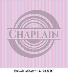 Chaplain pink emblem
