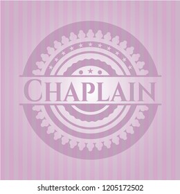 Chaplain retro pink emblem