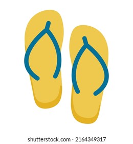 Chappal Flat Vector Icon Which Can Stock Vector (Royalty Free ...