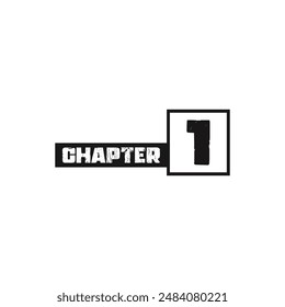 Chapter 1 design template, can be used for books design or tabs.