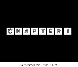 Chapter 1 design vector template, can be used for books design or tabs.