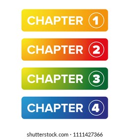 Chapter bookmark button set
