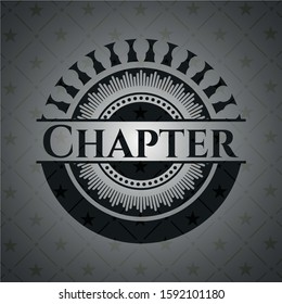 Chapter dark icon or emblem. Vector Illustration. Detailed.