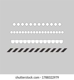 Chapter dividers and decorations set. Frame elements with elegant swirls, text separetors. Decoration for paper documents and certificates, line and waves vector isolated.