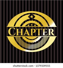 Chapter gold emblem or badge
