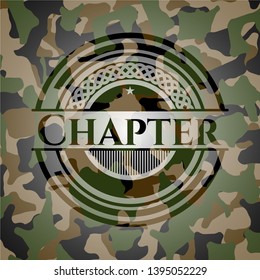 Chapter on camouflaged pattern. Vector Illustration. Detailed.