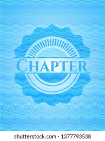 Chapter water wave representation badge.