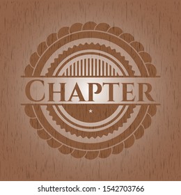 Chapter wood emblem. Vector Illustration.