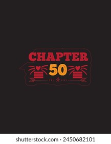 Chapter-50-SVG-Design- typography Tshirt Design Print Ready eps cut file.eps
 svg