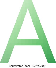 A char Abstract Trianglify gradient Generative Art character illustration