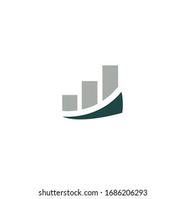 char  bar statistic  logo design illustration vector