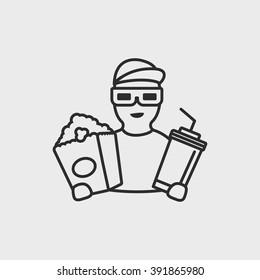 character with 3D Glasses