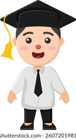 character academic diploma campus education uniform job collage graduation animation illustation art